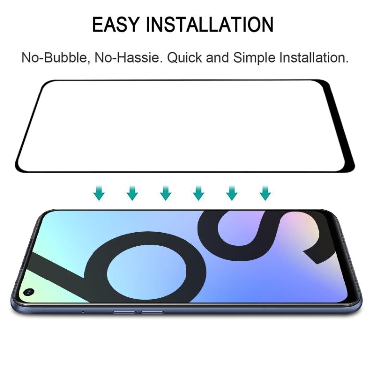 For OPPO Realme 6S Full Glue Full Screen Tempered Glass Film