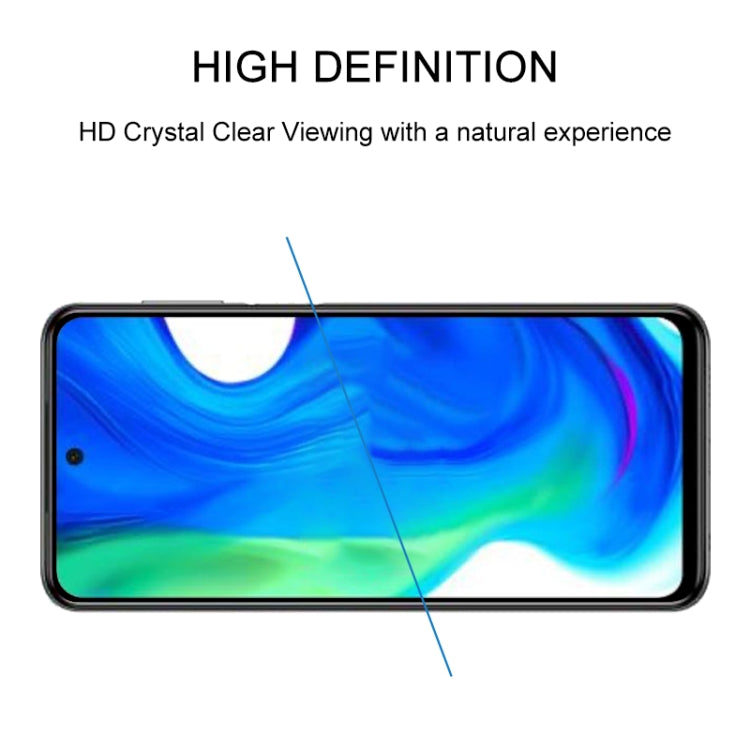 For Xiaomi Poco M2 Pro Full Glue Full Screen Tempered Glass Film