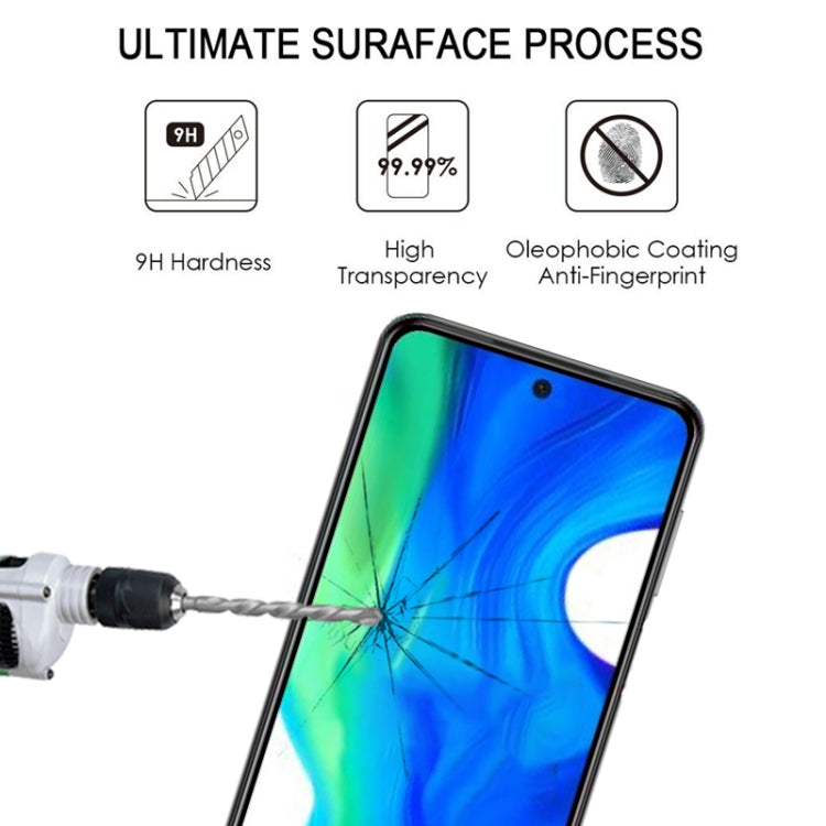 For Xiaomi Poco M2 Pro Full Glue Full Screen Tempered Glass Film