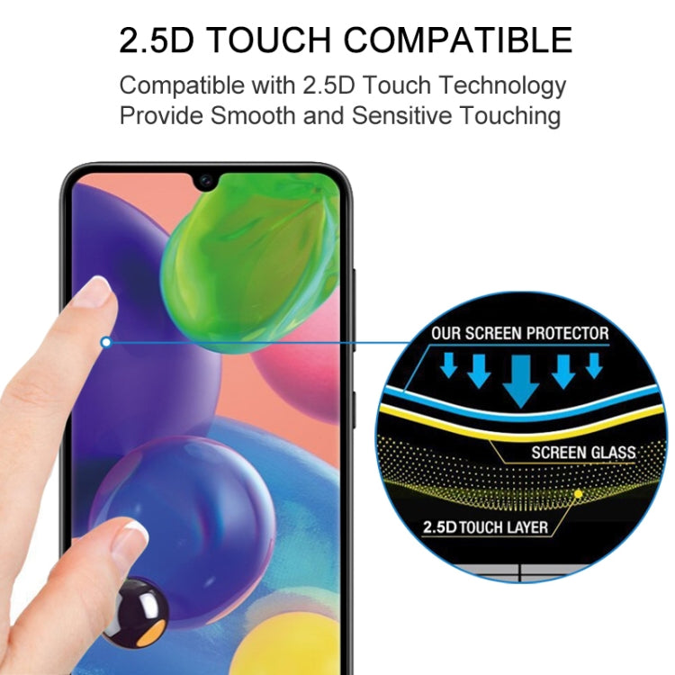 For Samsung Galaxy A70s Full Glue Full Screen Tempered Glass Film
