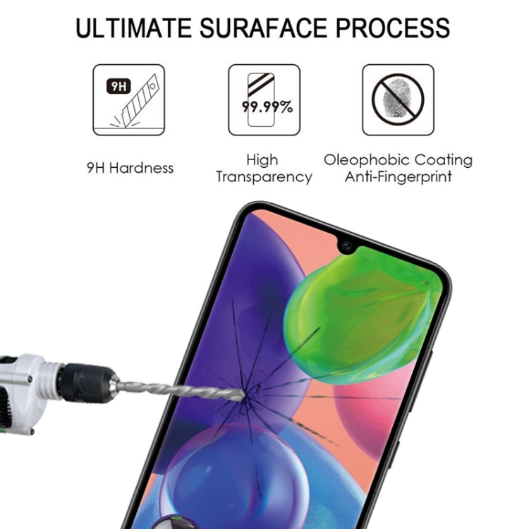 For Samsung Galaxy A70s Full Glue Full Screen Tempered Glass Film