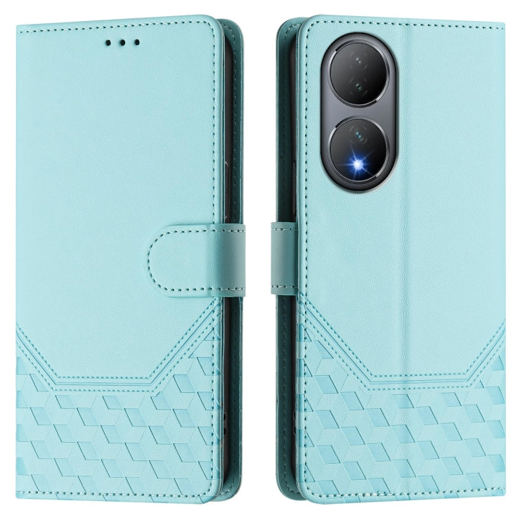 For vivo Y100 5G Global Honeycomb Embossing RFID Leather Phone Case