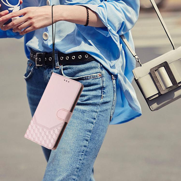 For vivo V50 5G Global Honeycomb Embossing RFID Leather Phone Case