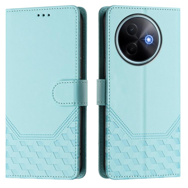 For vivo Y39 5G Global Honeycomb Embossing RFID Leather Phone Case
