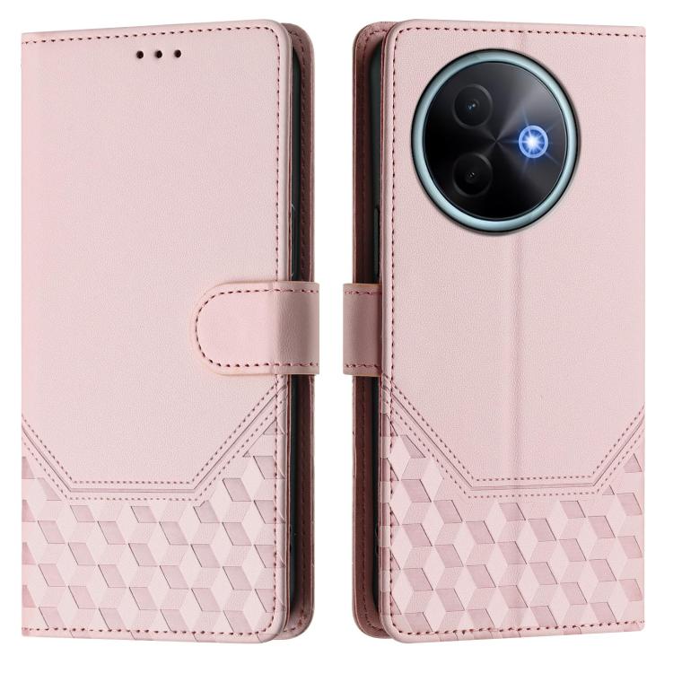 For vivo Y39 5G Global Honeycomb Embossing RFID Leather Phone Case