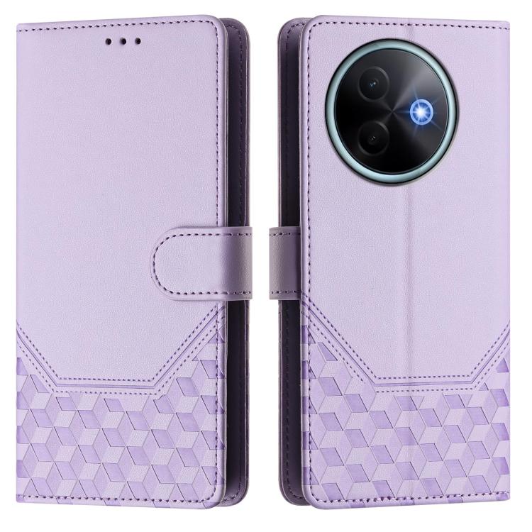 For vivo Y39 5G Global Honeycomb Embossing RFID Leather Phone Case
