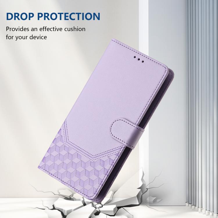 For vivo S30 Pro mini Honeycomb Embossing RFID Leather Phone Case