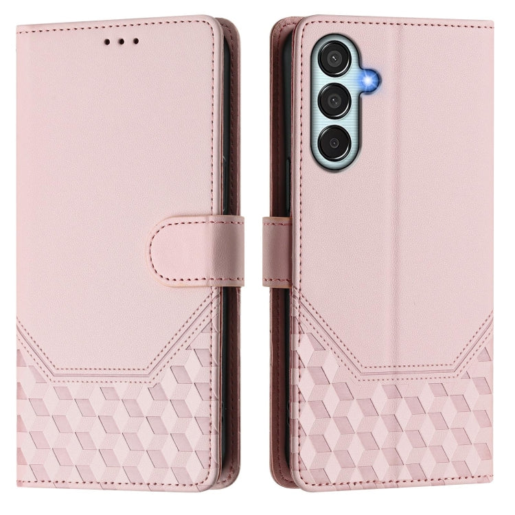 For Samsung Galaxy M15 5G / F15 5G Honeycomb Embossing RFID Leather Phone Case