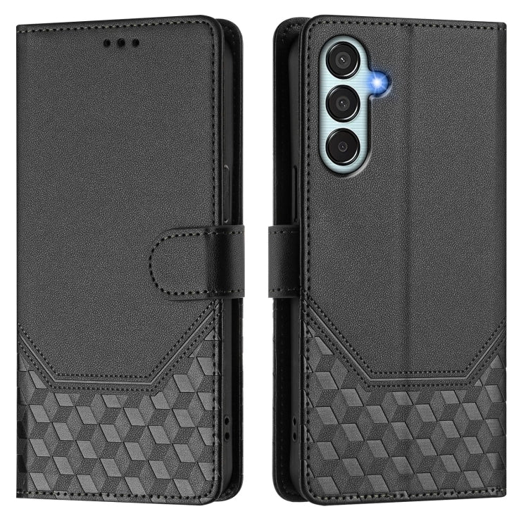 For Samsung Galaxy M15 5G / F15 5G Honeycomb Embossing RFID Leather Phone Case