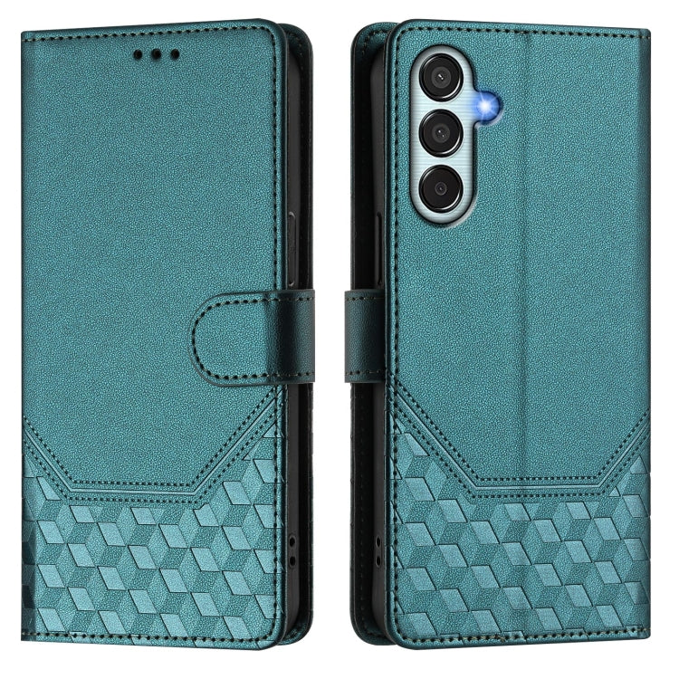 For Samsung Galaxy M15 5G / F15 5G Honeycomb Embossing RFID Leather Phone Case