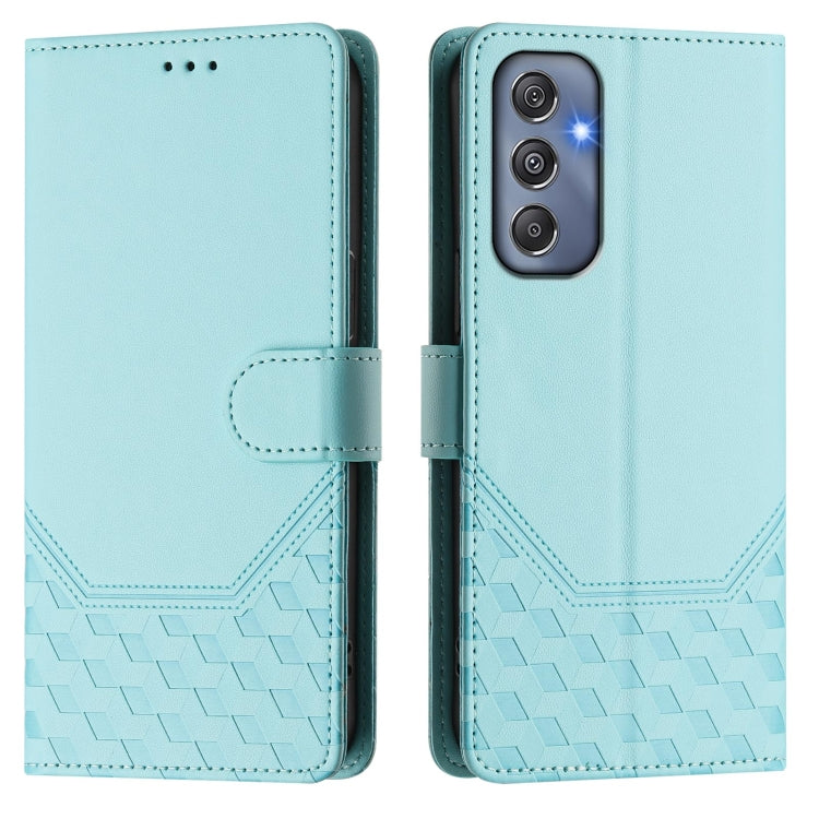 For Samsung Galaxy M34 5G / F34 5G Honeycomb Embossing RFID Leather Phone Case
