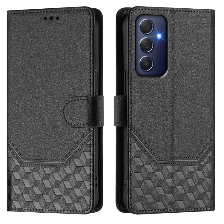 For Samsung Galaxy M54 5G / F54 5G Honeycomb Embossing RFID Leather Phone Case