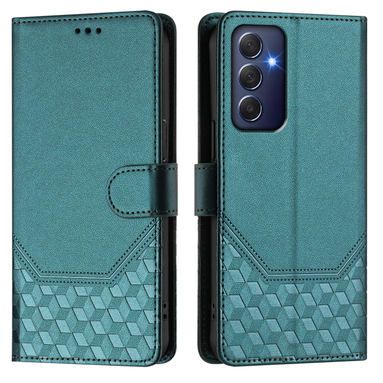 For Samsung Galaxy M54 5G / F54 5G Honeycomb Embossing RFID Leather Phone Case