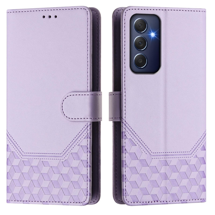 For Samsung Galaxy M54 5G / F54 5G Honeycomb Embossing RFID Leather Phone Case