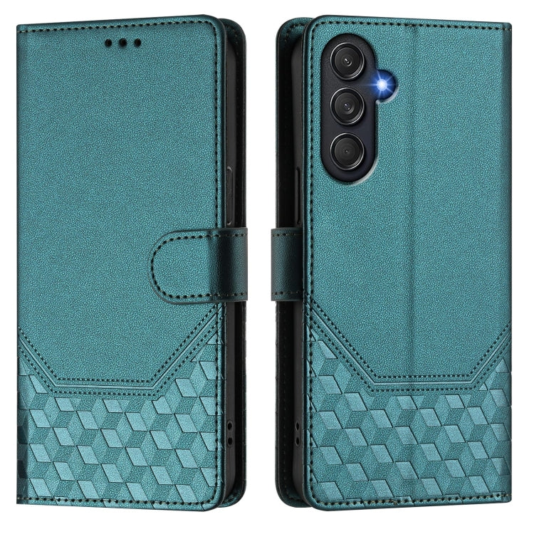 For Samsung Galaxy M55 / C55 5G Honeycomb Embossing RFID Leather Phone Case