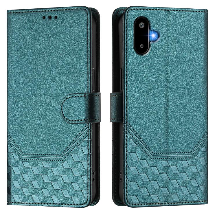 For Samsung Galaxy F06 5G / M06 5G Honeycomb Embossing RFID Leather Phone Case