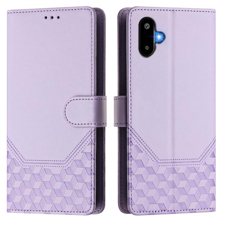 For Samsung Galaxy F06 5G / M06 5G Honeycomb Embossing RFID Leather Phone Case