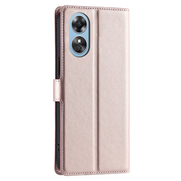 For OPPO A17 4G / A17K Global Voltage Ultra-thin Dot Leather Phone Case