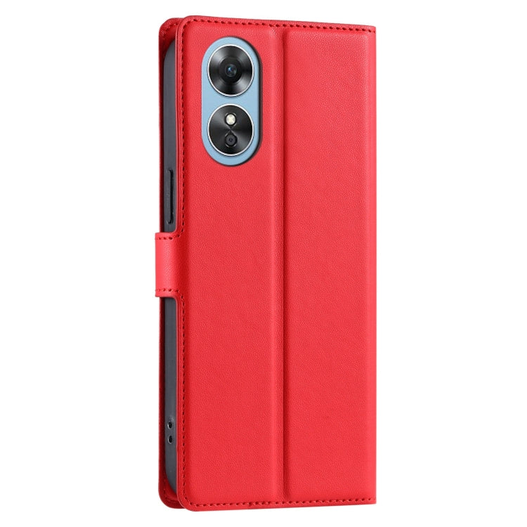 For OPPO A17 4G / A17K Global Voltage Ultra-thin Dot Leather Phone Case