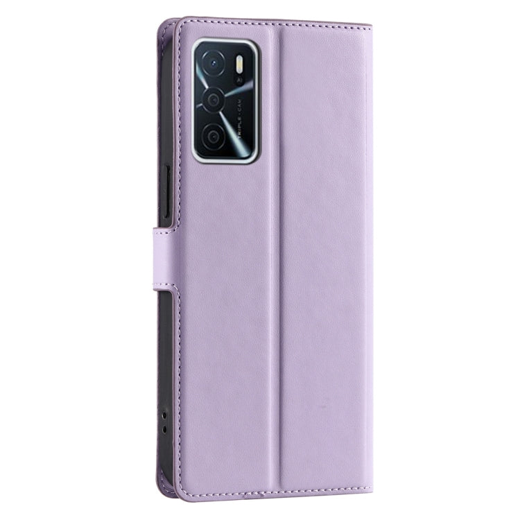 For OPPO A54 4G / A55 4G / A54S / A56 Voltage Ultra-thin Dot Leather Phone Case