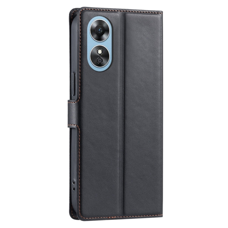 For OPPO A58 4G Global Voltage Ultra-thin Dot Leather Phone Case