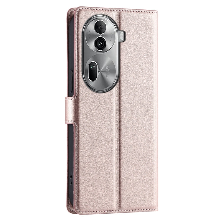 For OPPO Reno11 Pro Global Voltage Ultra-thin Dot Leather Phone Case