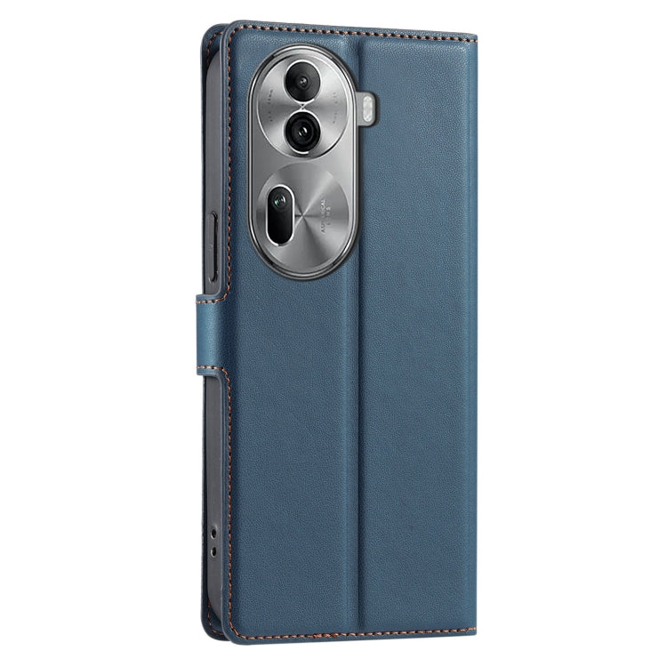 For OPPO Reno11 Pro Global Voltage Ultra-thin Dot Leather Phone Case