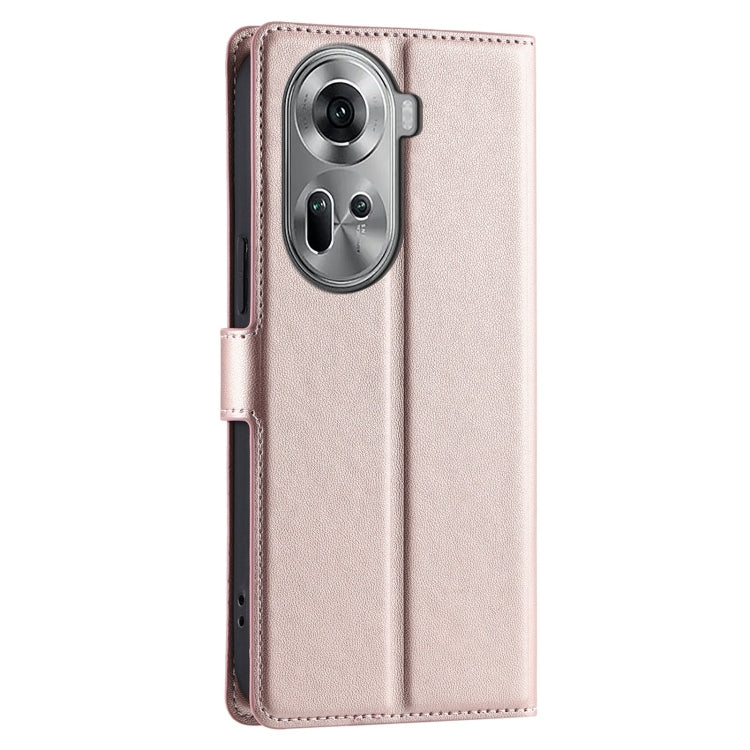 For OPPO Reno11 Global Voltage Ultra-thin Dot Leather Phone Case