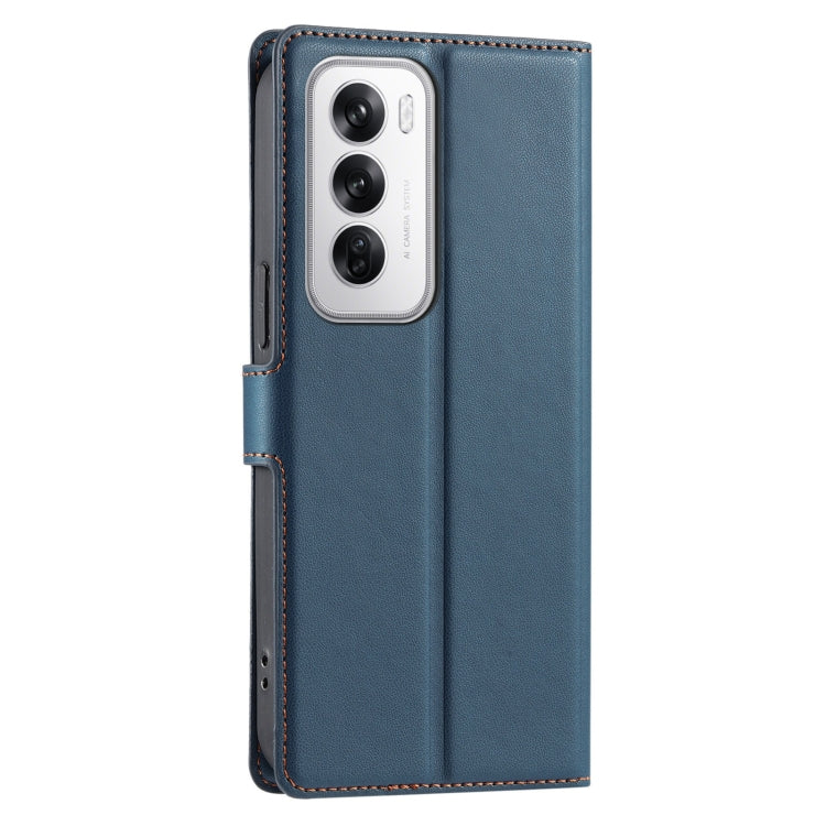 For OPPO Reno12 5G Global Voltage Ultra-thin Dot Leather Phone Case
