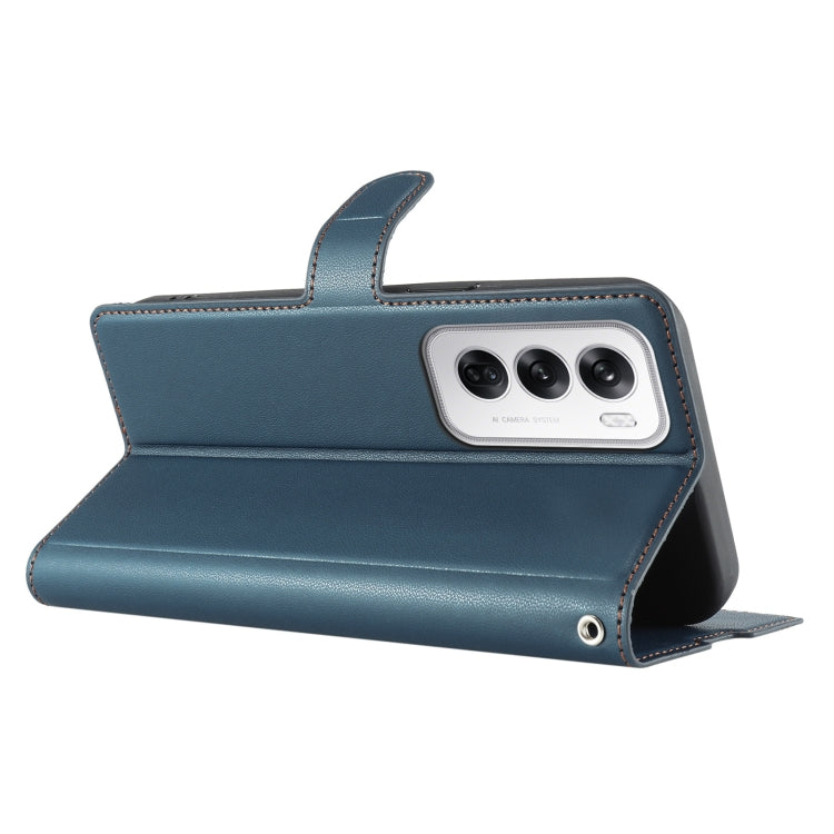 For OPPO Reno12 5G Global Voltage Ultra-thin Dot Leather Phone Case