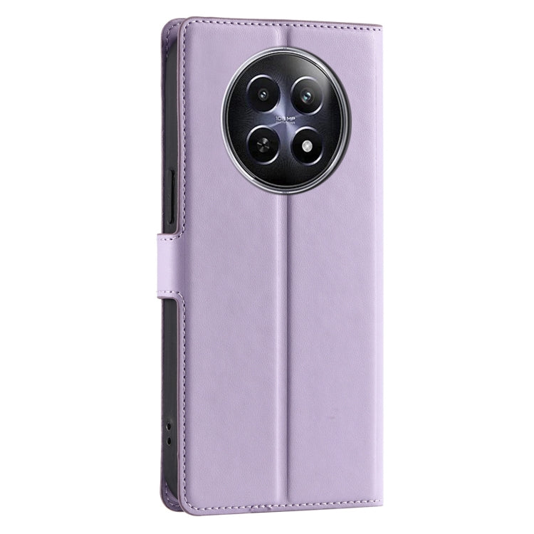 For Realme 12 5G Global Voltage Ultra-thin Dot Leather Phone Case