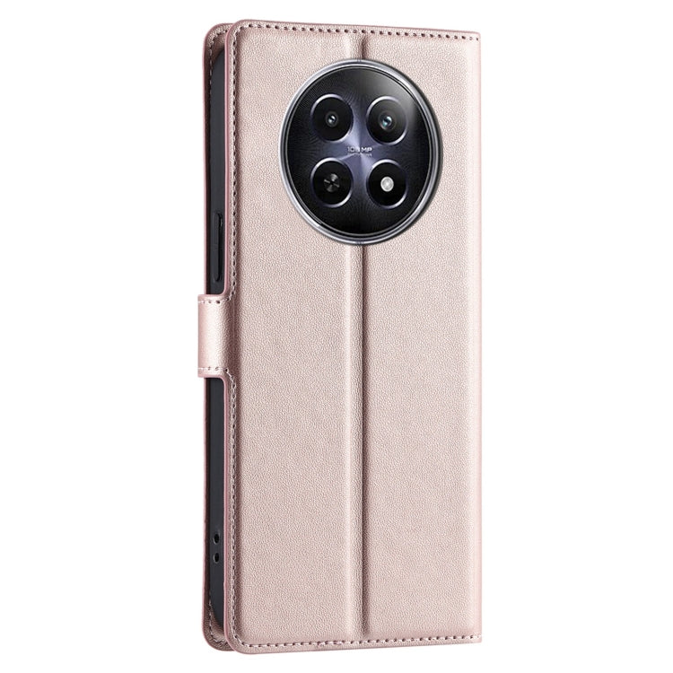 For Realme 12 5G Global Voltage Ultra-thin Dot Leather Phone Case