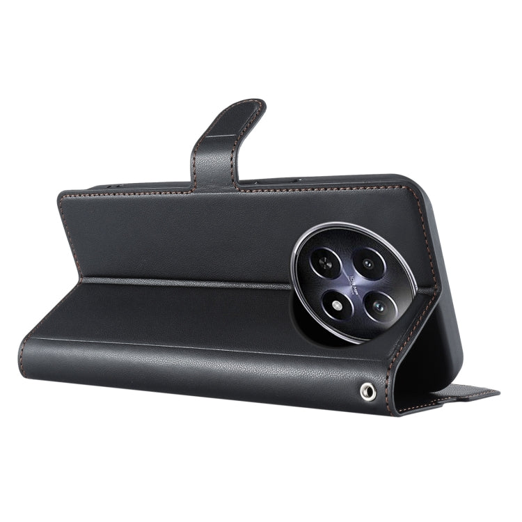 For Realme 12 5G Global Voltage Ultra-thin Dot Leather Phone Case