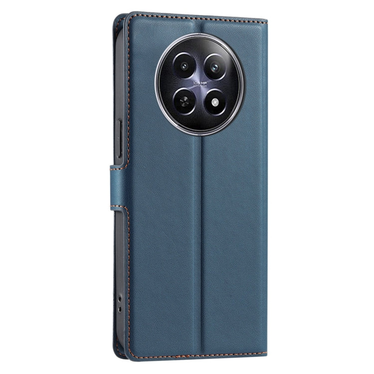 For Realme 12 5G Global Voltage Ultra-thin Dot Leather Phone Case