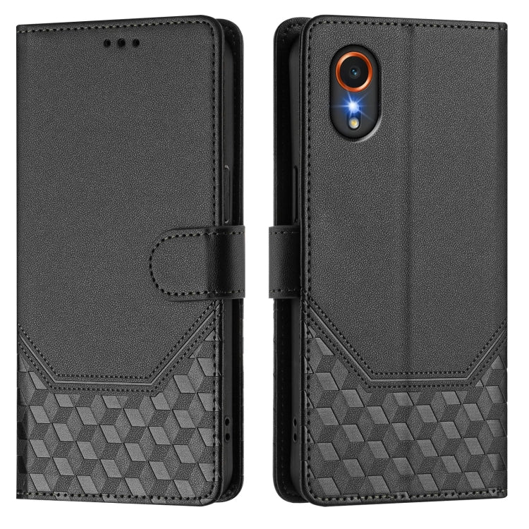 For Samsung Galaxy XCover7 Honeycomb Embossing RFID Leather Phone Case