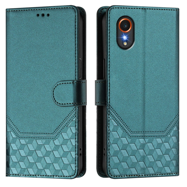 For Samsung Galaxy XCover7 Honeycomb Embossing RFID Leather Phone Case
