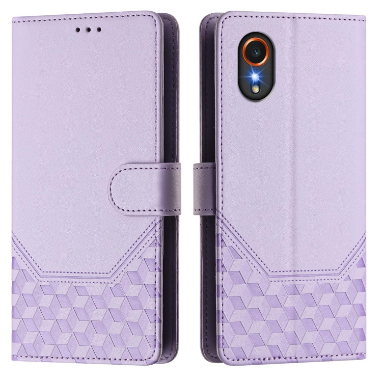 For Samsung Galaxy XCover7 Honeycomb Embossing RFID Leather Phone Case