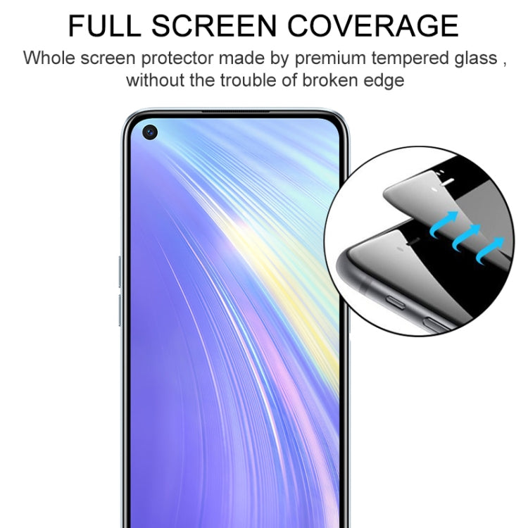 For OPPO Realme 6 25 PCS Full Glue Full Screen Tempered Glass Film