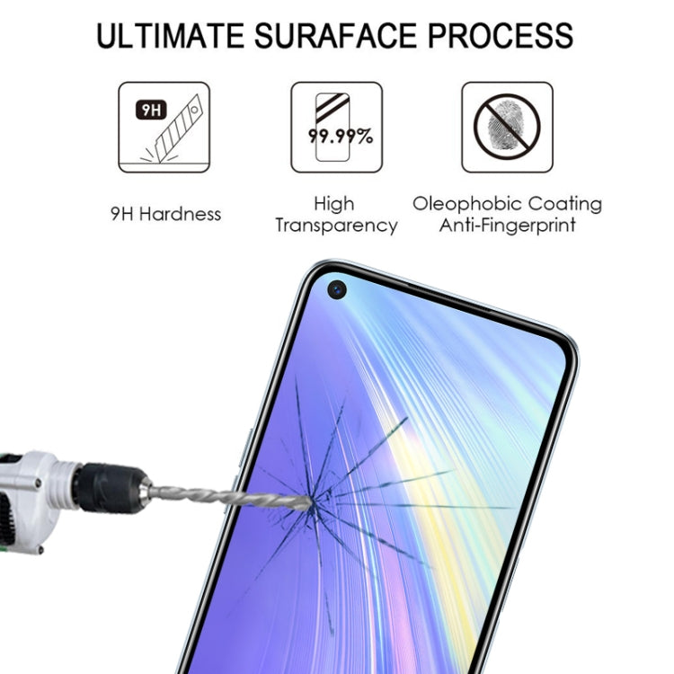 For OPPO Realme 6 25 PCS Full Glue Full Screen Tempered Glass Film