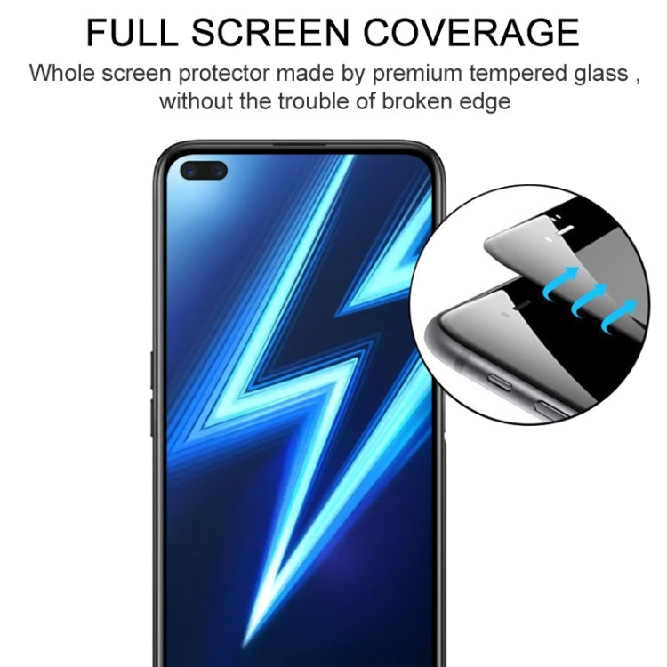 For OPPO Realme 6 Pro 25 PCS Full Glue Full Screen Tempered Glass Film