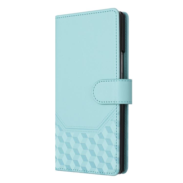 For Samsung Galaxy Z Fold7 5G Honeycomb Embossing RFID Leather Phone Case