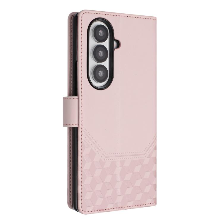 For Samsung Galaxy Z Fold7 5G Honeycomb Embossing RFID Leather Phone Case