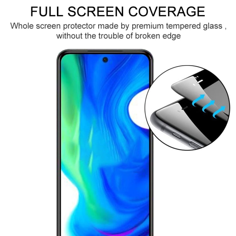 For Xiaomi Poco M2 Pro 25 PCS Full Glue Full Screen Tempered Glass Film