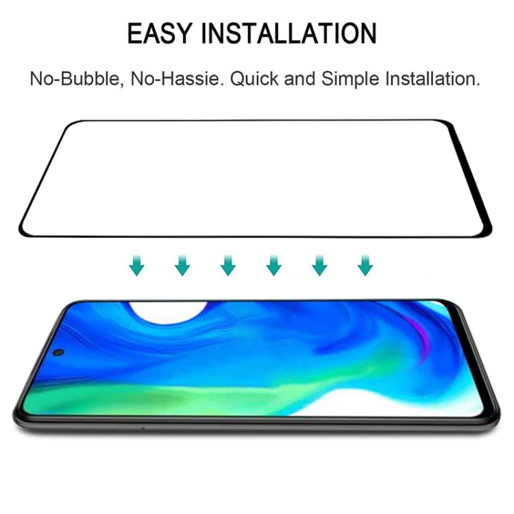 For Xiaomi Poco M2 Pro 25 PCS Full Glue Full Screen Tempered Glass Film