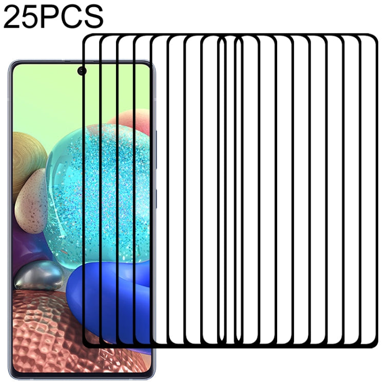 For Samsung Galaxy A Quantum 25 PCS Full Glue Full Screen Tempered Glass Film