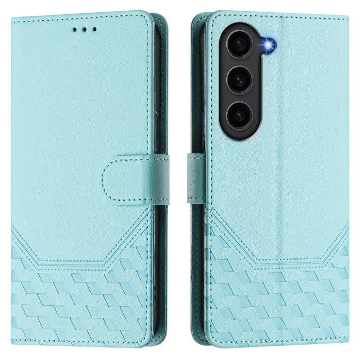 For Samsung Galaxy S23 FE 5G Honeycomb Embossing RFID Leather Phone Case