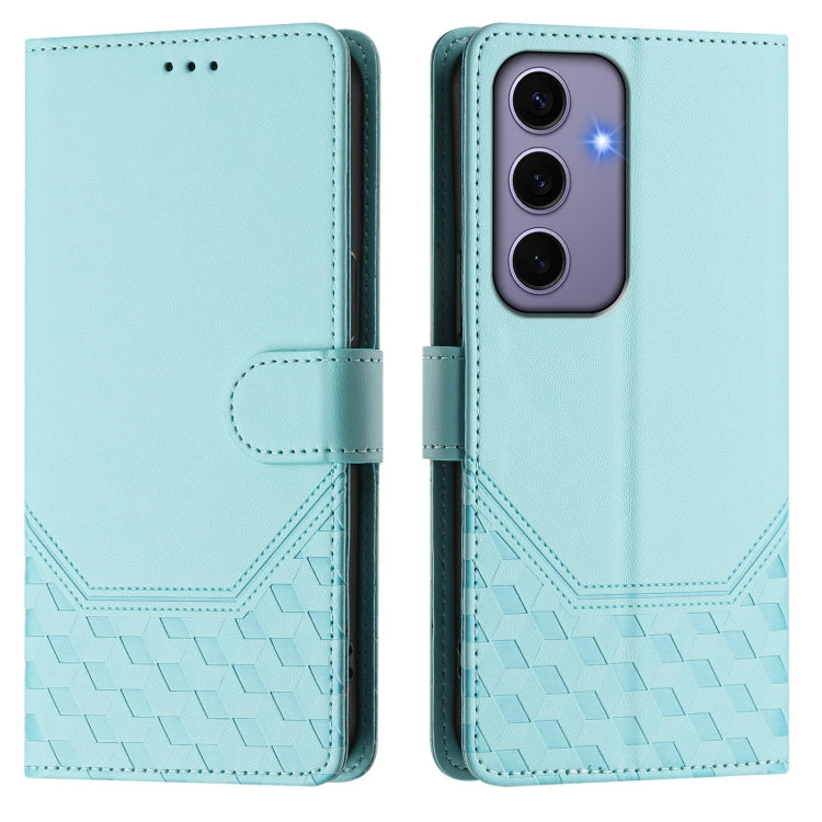 For Samsung Galaxy S24 5G Honeycomb Embossing RFID Leather Phone Case