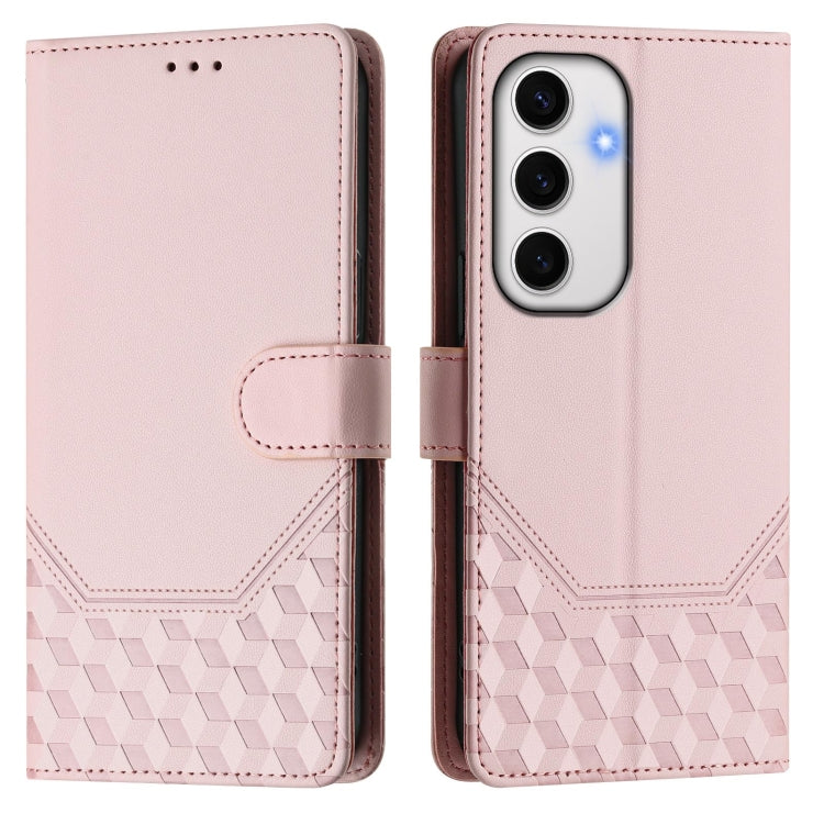 For Samsung Galaxy S24 FE 5G Honeycomb Embossing RFID Leather Phone Case