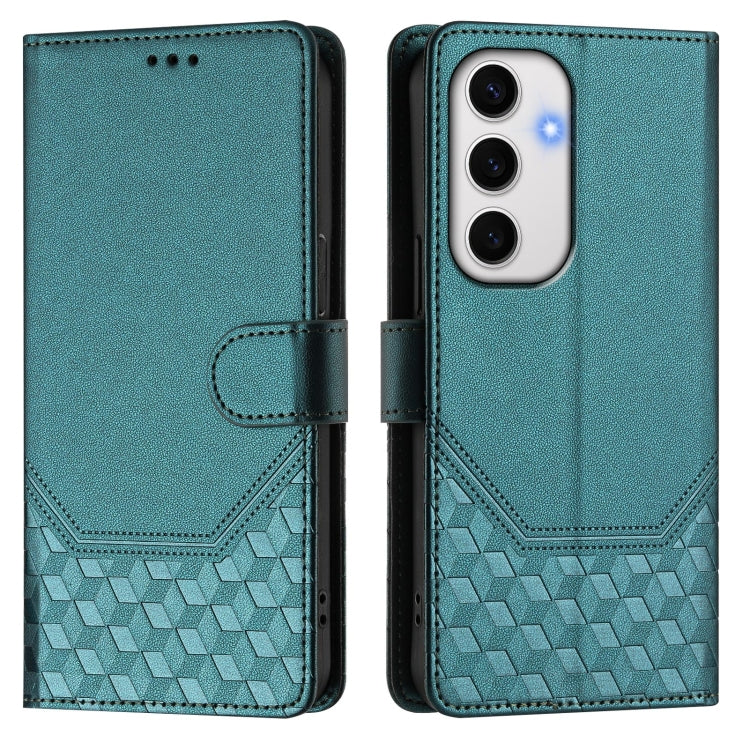 For Samsung Galaxy S24 FE 5G Honeycomb Embossing RFID Leather Phone Case