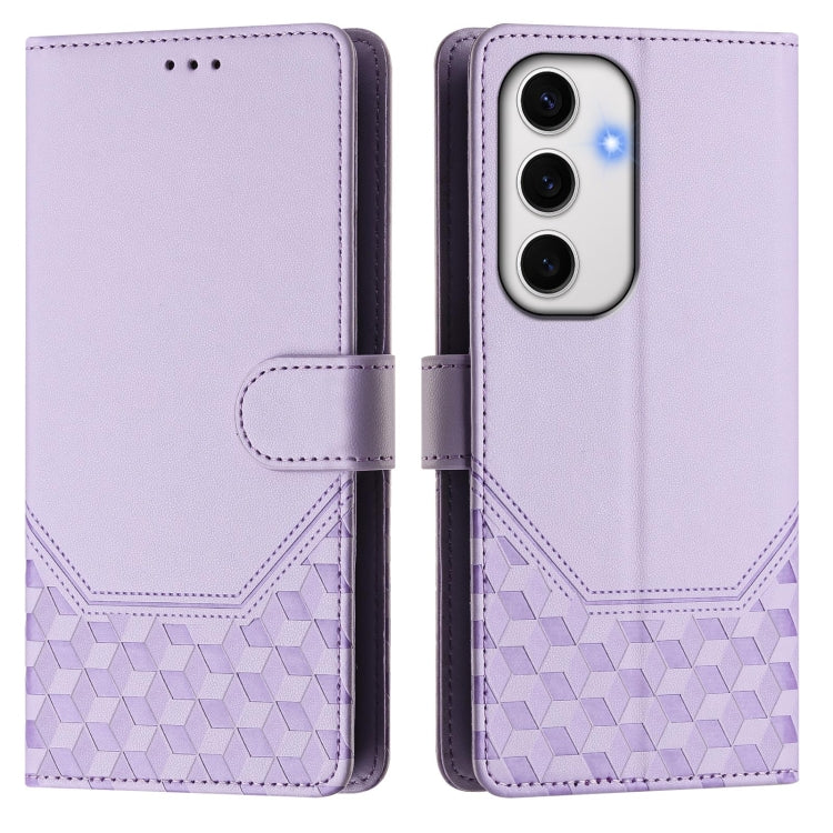 For Samsung Galaxy S24 FE 5G Honeycomb Embossing RFID Leather Phone Case